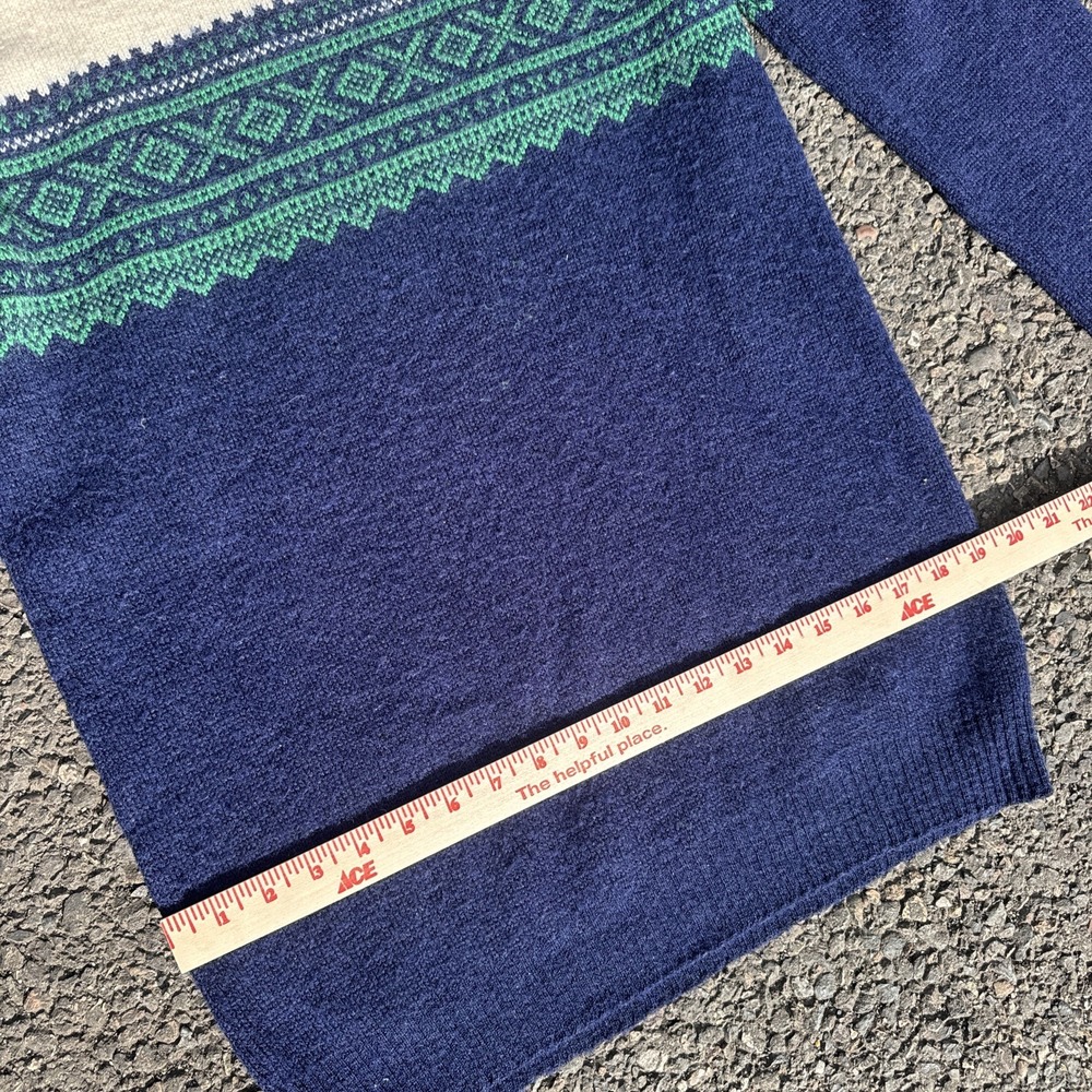 Vintage 80s Jersild Knit Sweater Mens Size Large VTG Tall USA Wool Acrylic - Picture 6 of 9